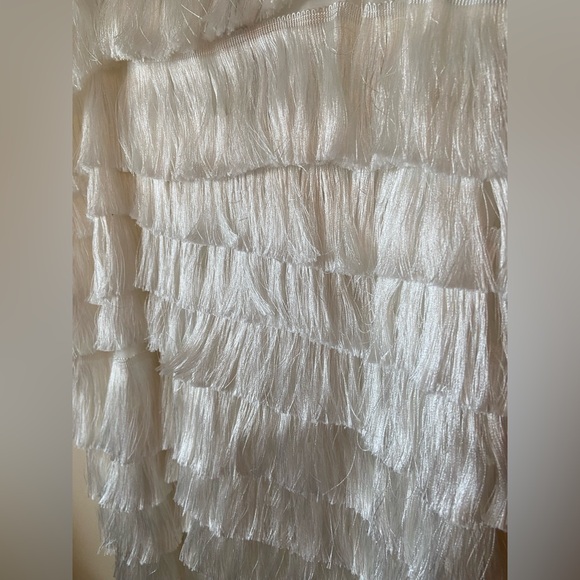 NWT Nasty Gal Fringe Strapless Mini Dress - Picture 6 of 10